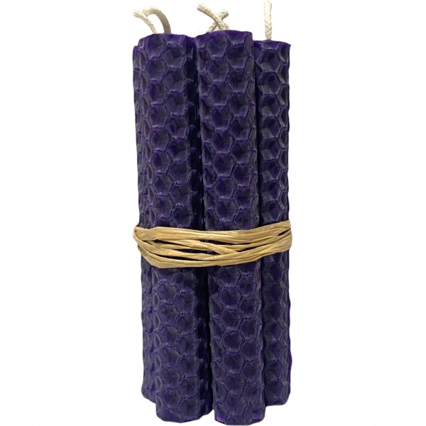 Violet - Beeswax Spell Candles